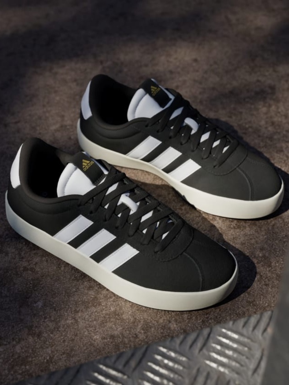 🆕 adidas VL Court 3.0 Shoes Men’s Size 12 NWT Black White Classic Sneakers